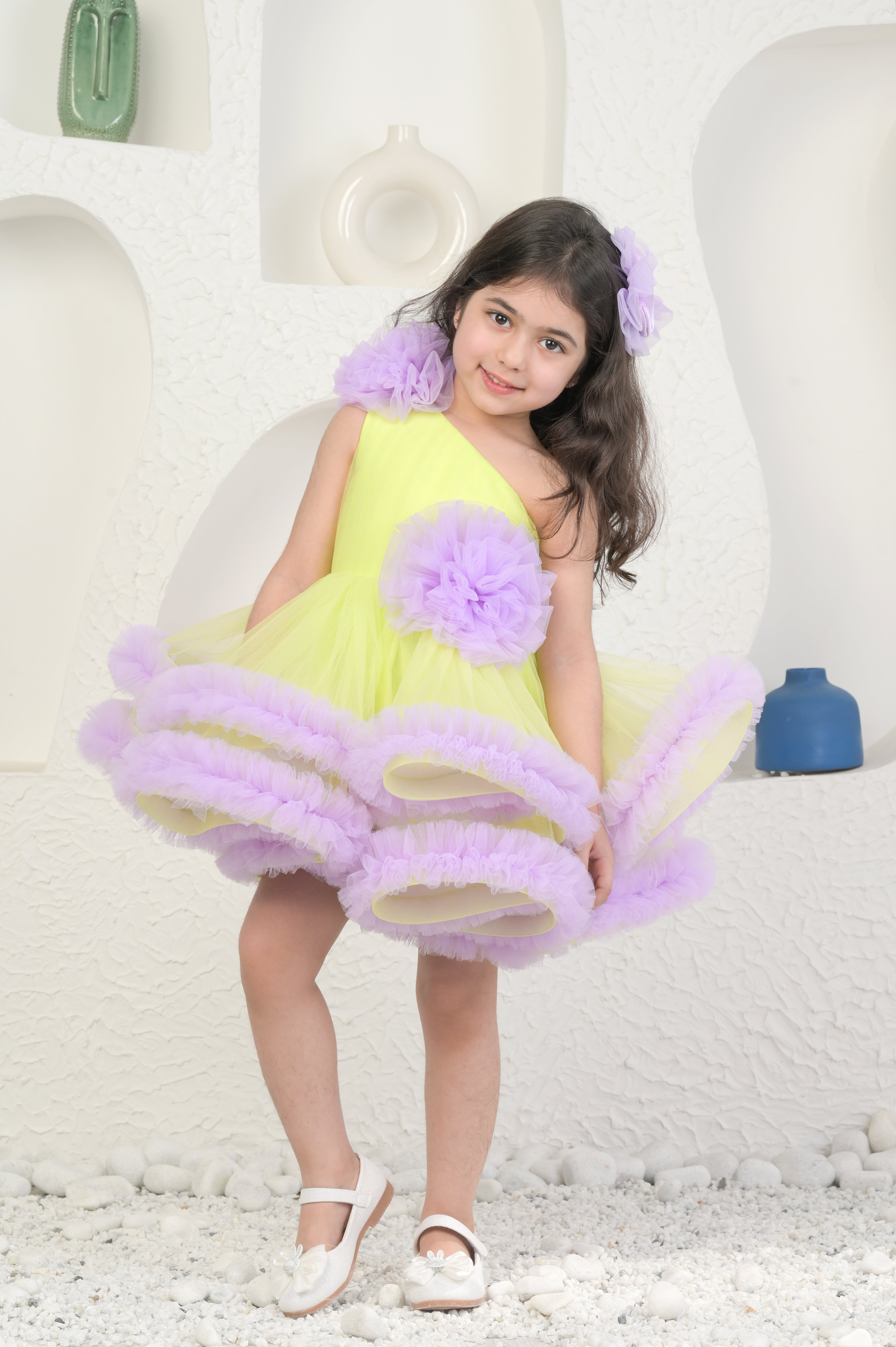 Lime And Lavender Dress