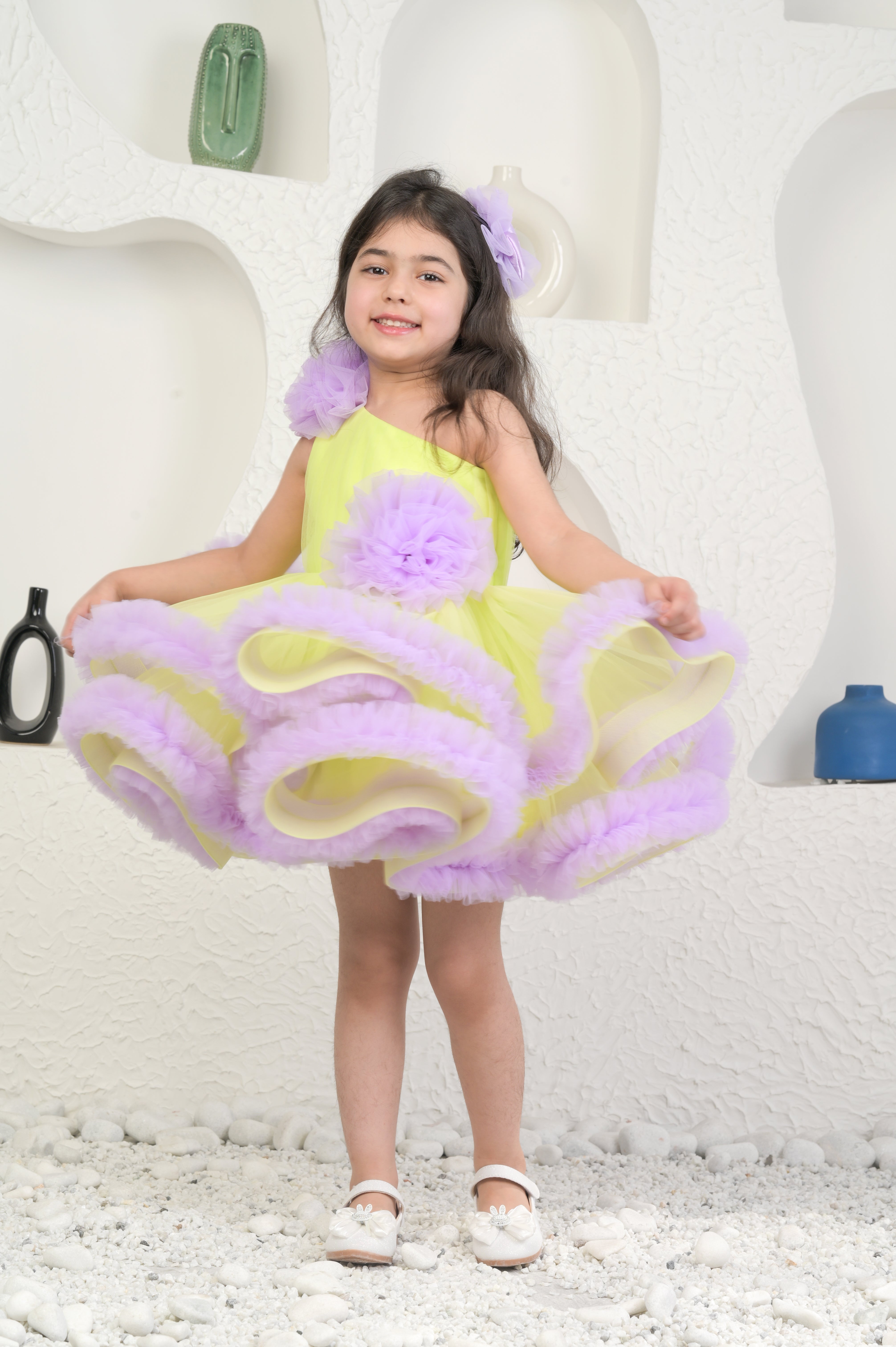 Lime And Lavender Dress