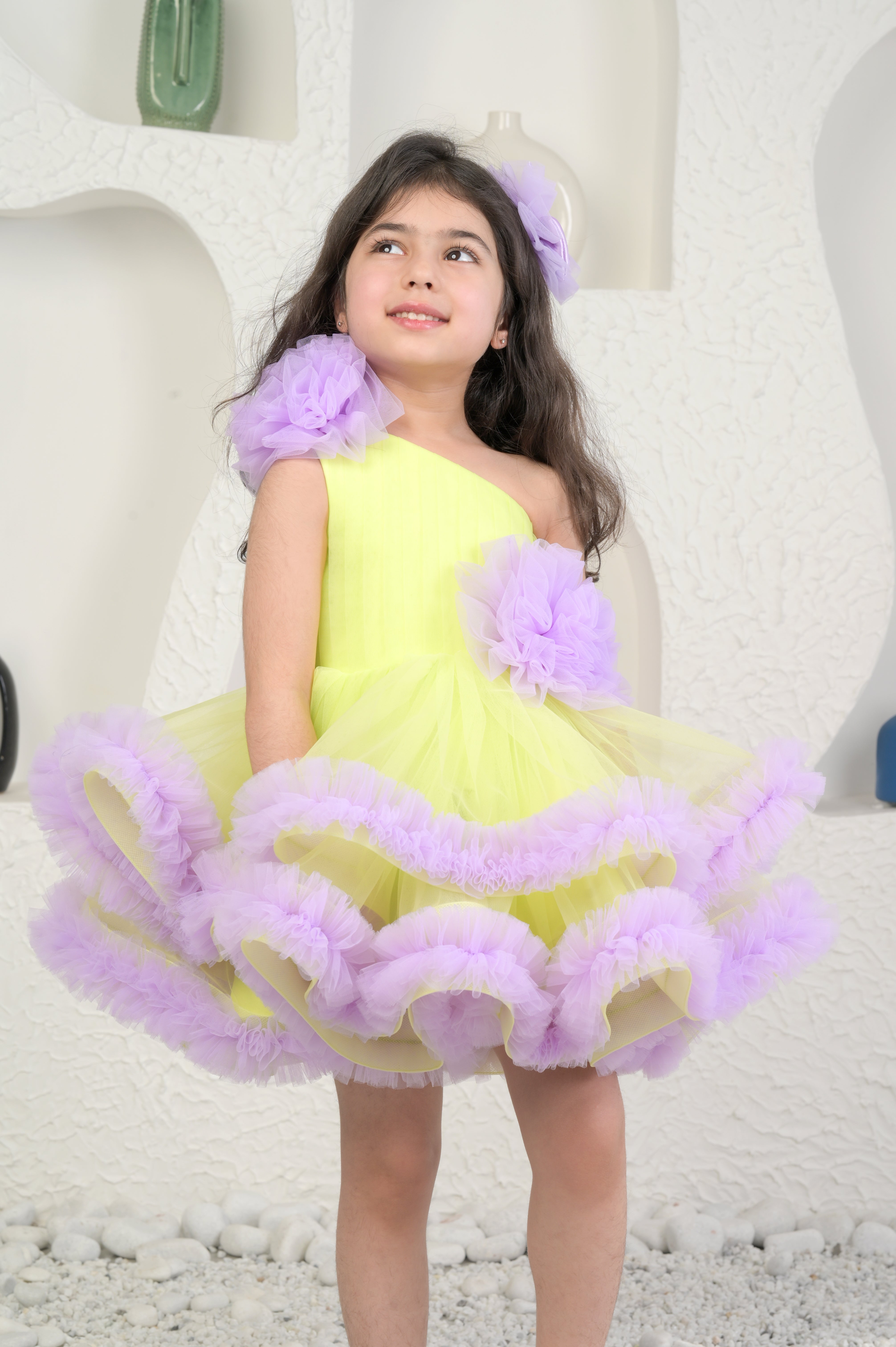 Lime And Lavender Dress