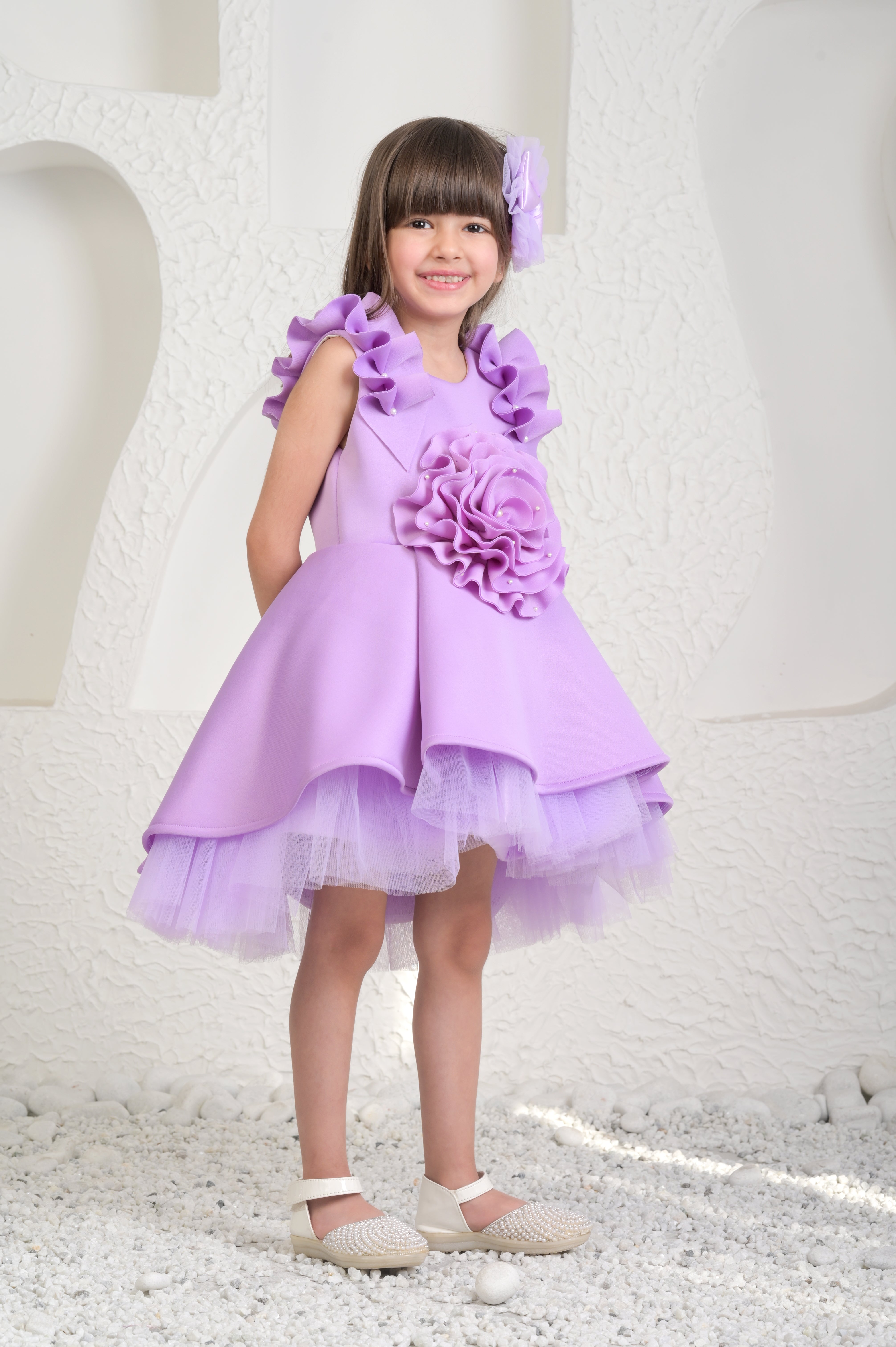 Lavender High Low Dress