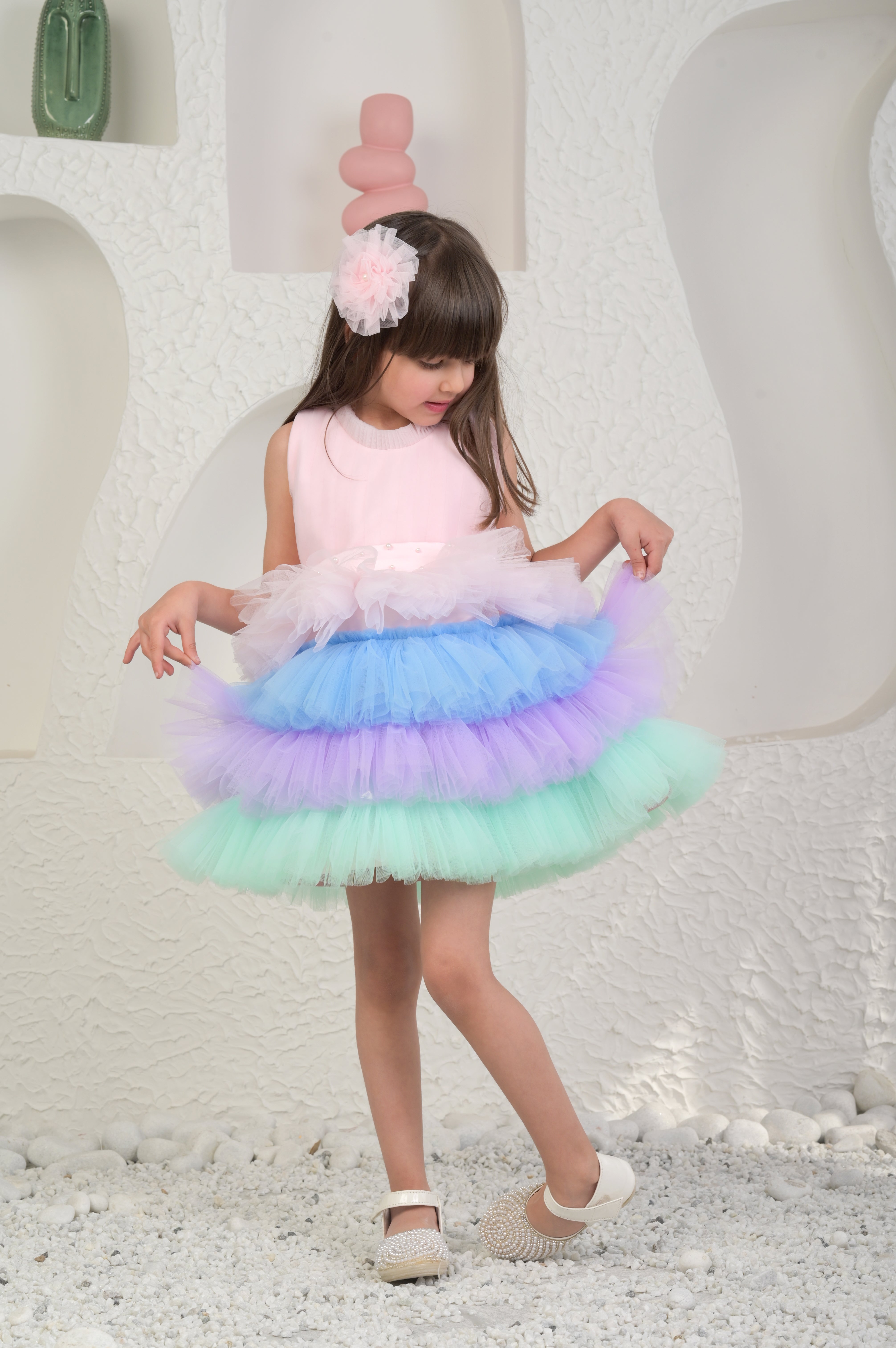 Baby Pink Unicorn Colour Dress