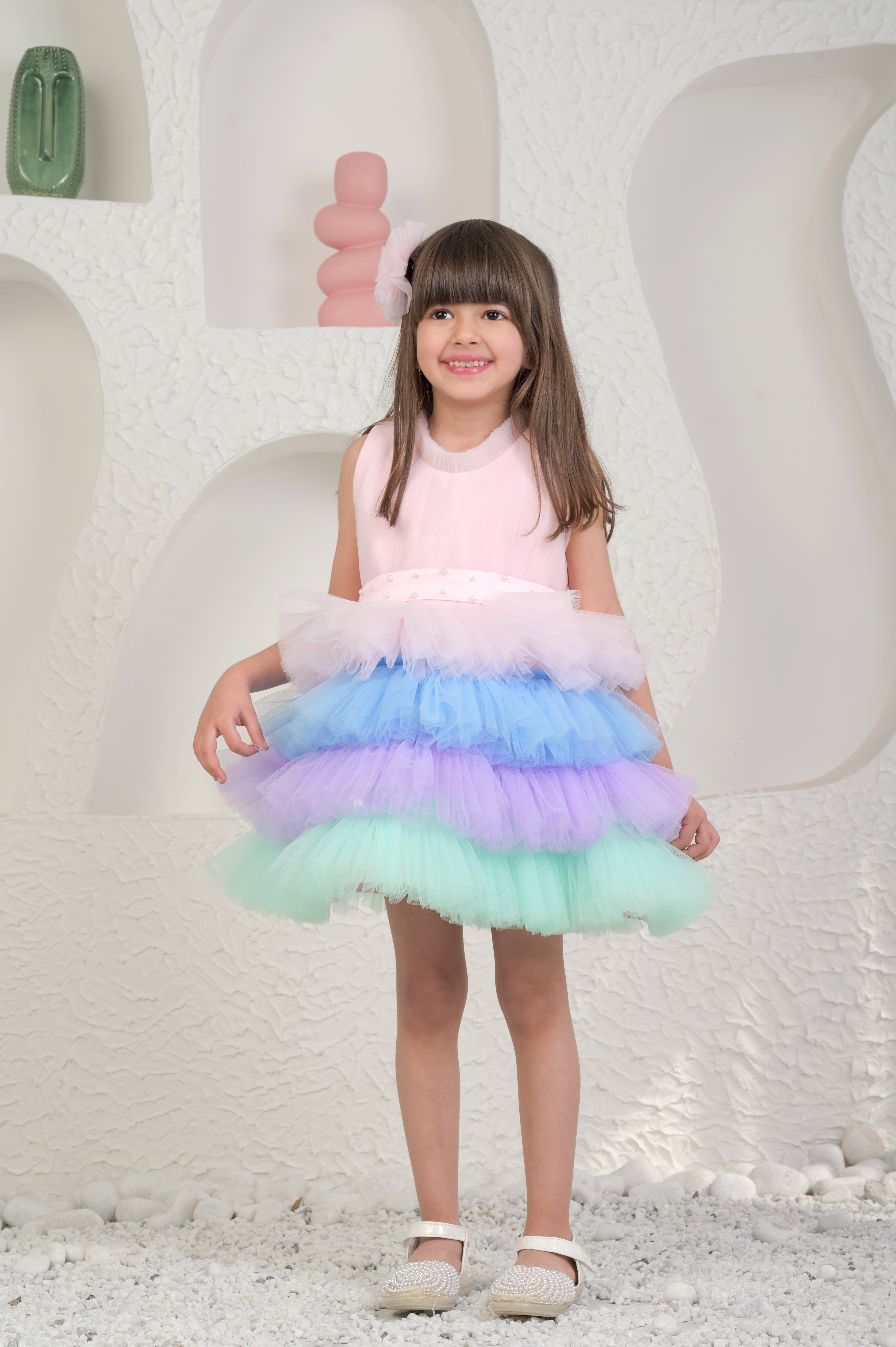 Baby Pink Unicorn Colour Dress