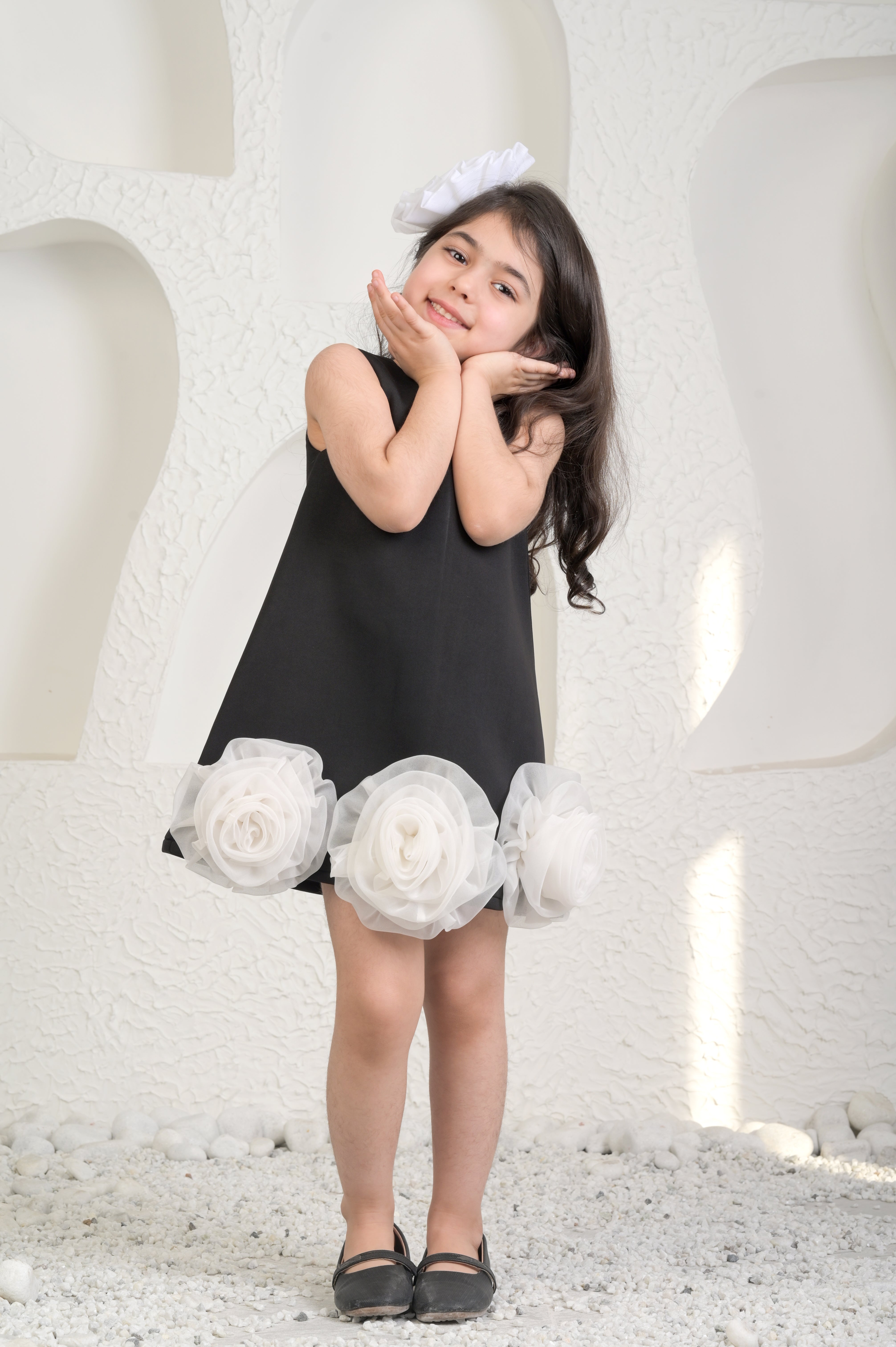 Eleena Black A Line Dress