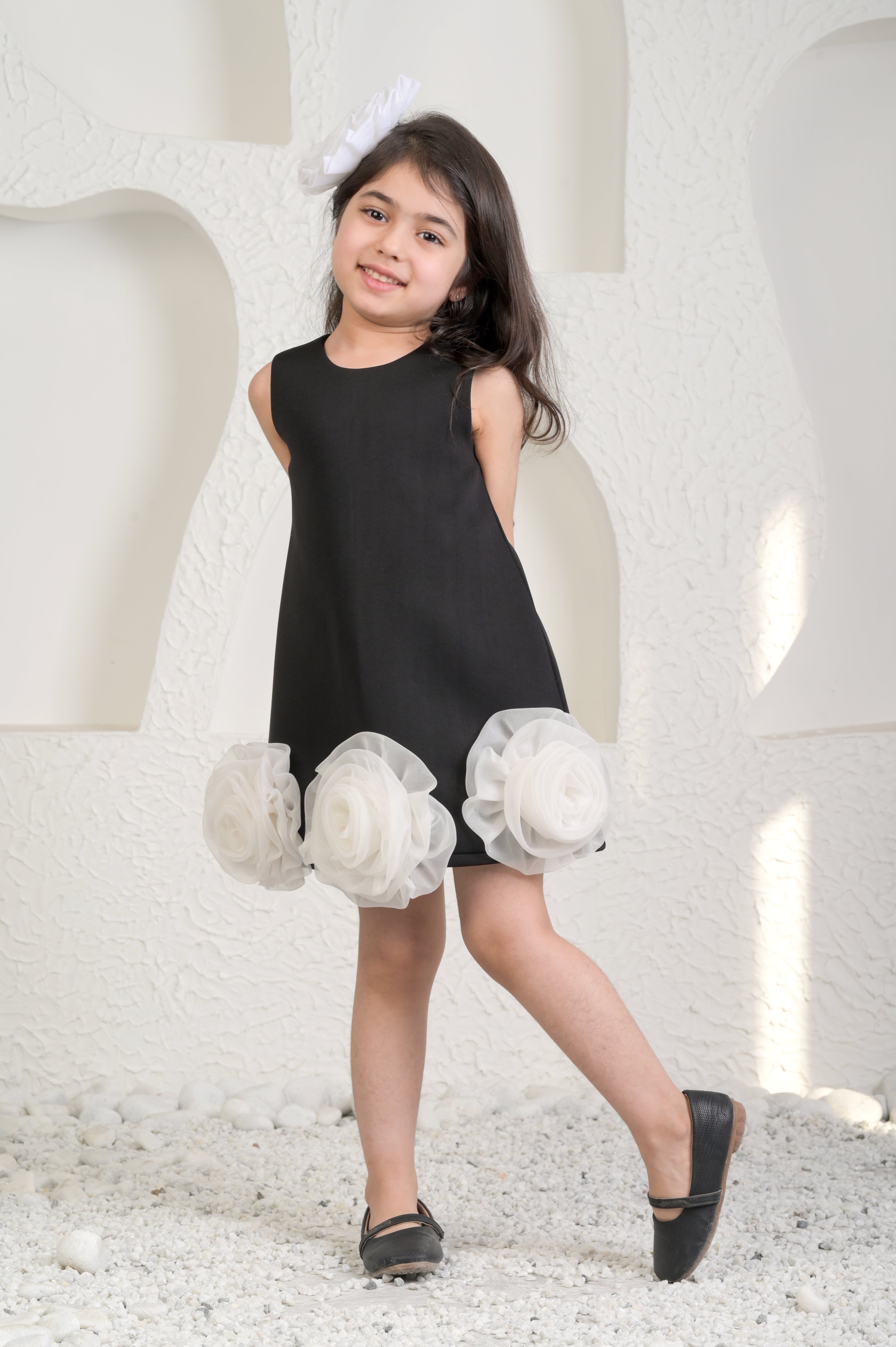 Eleena Black A Line Dress