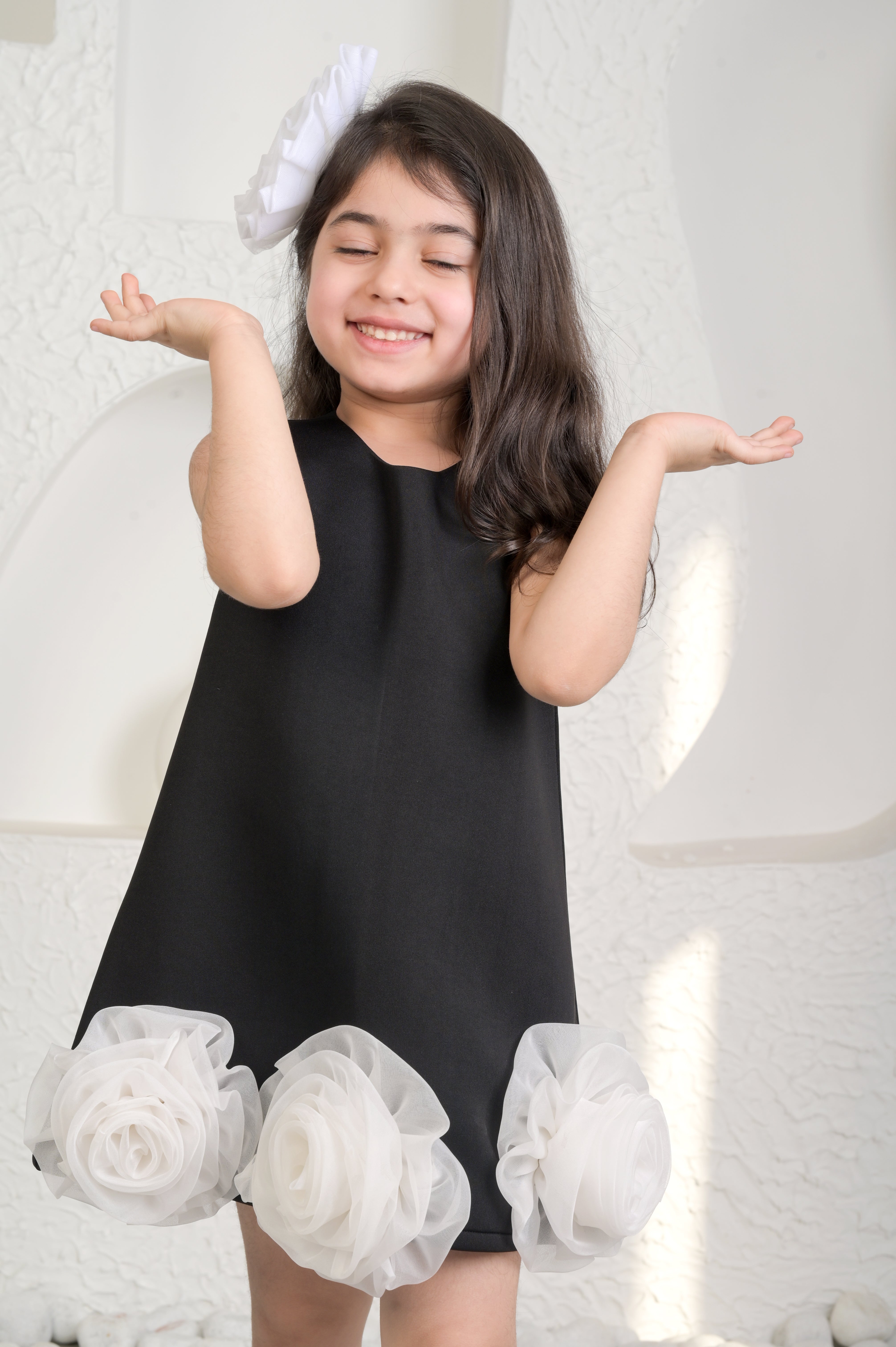 Eleena Black A Line Dress