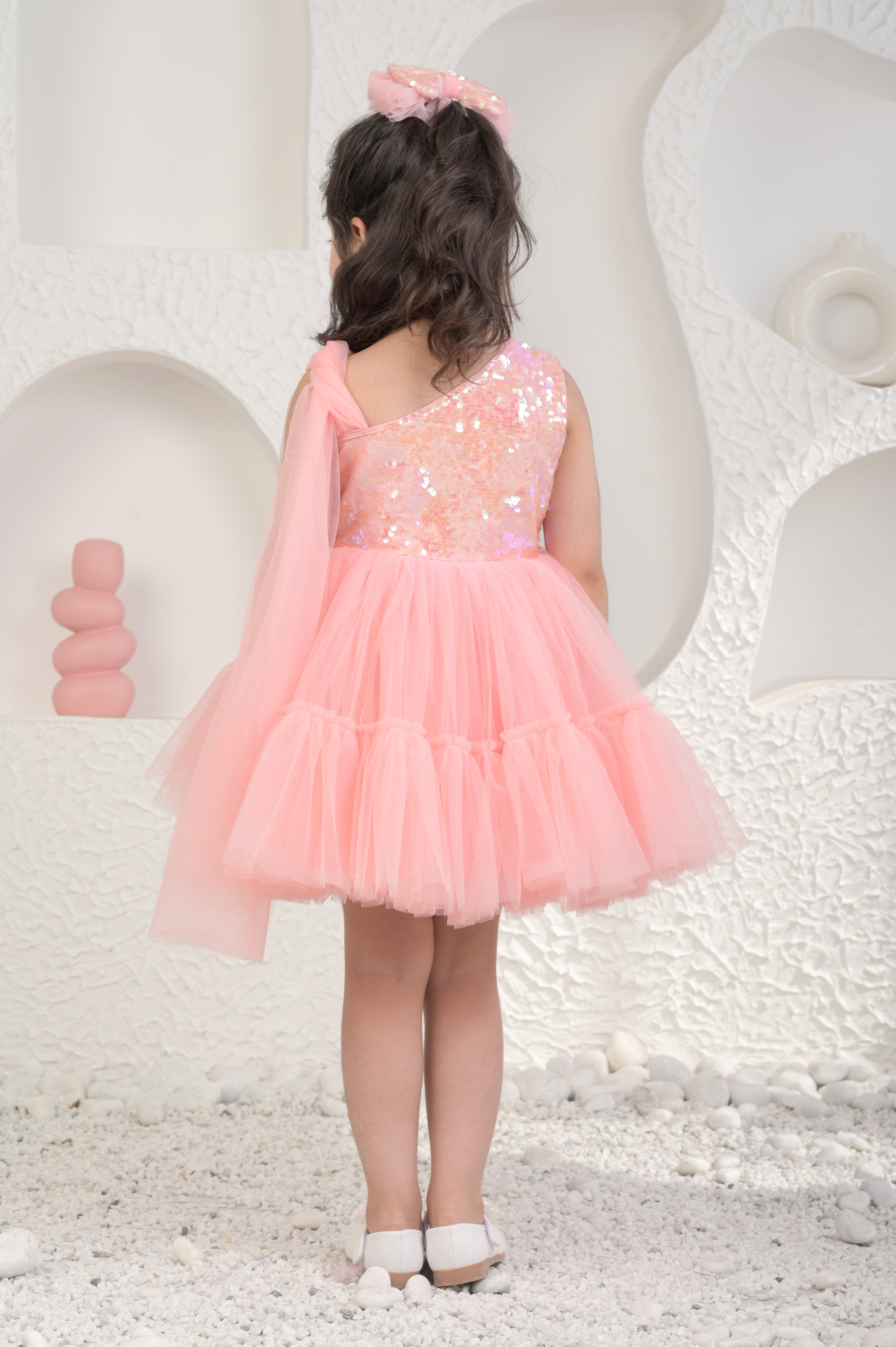 Sophei Peach Dress