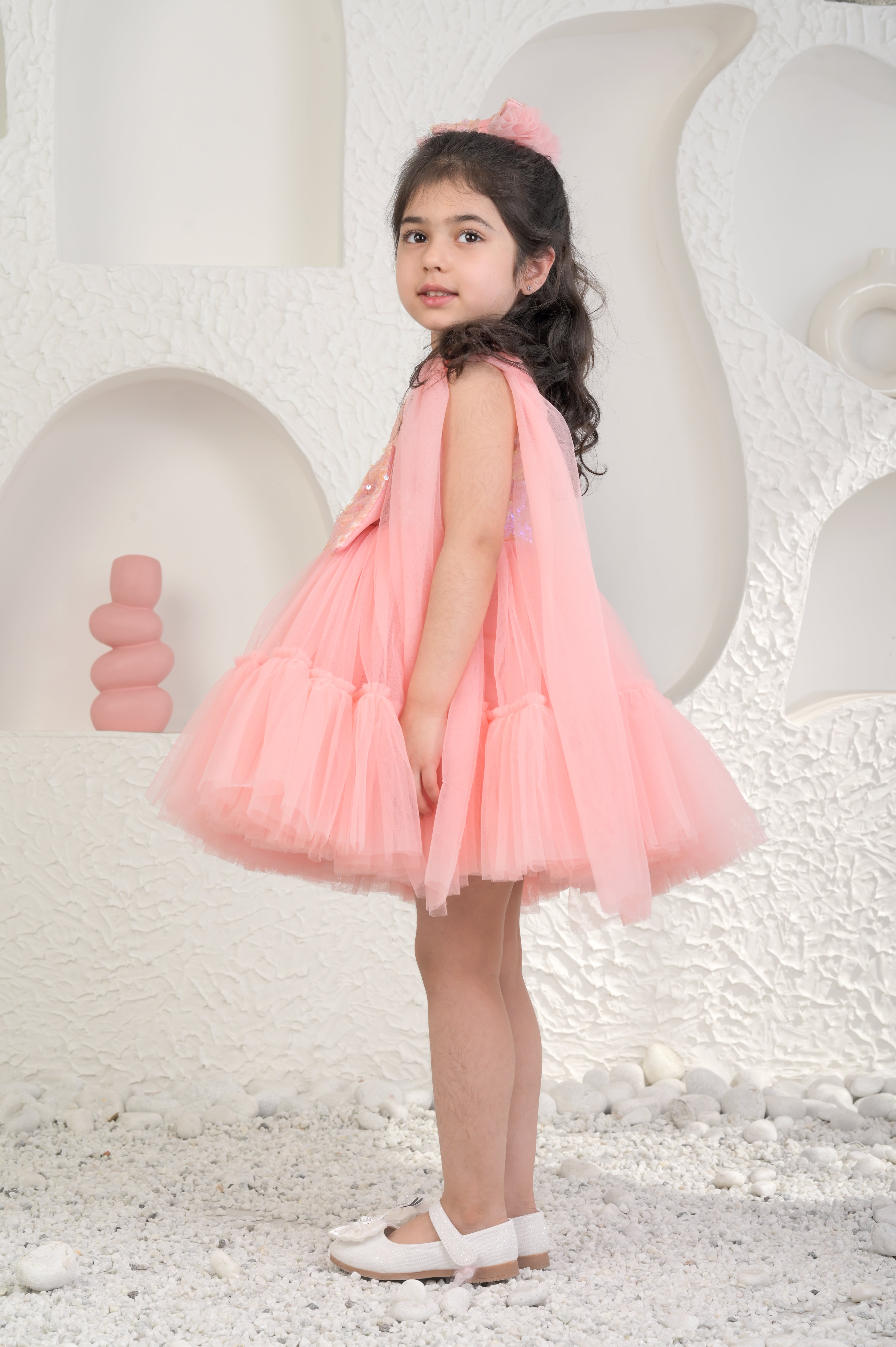Sophei Peach Dress