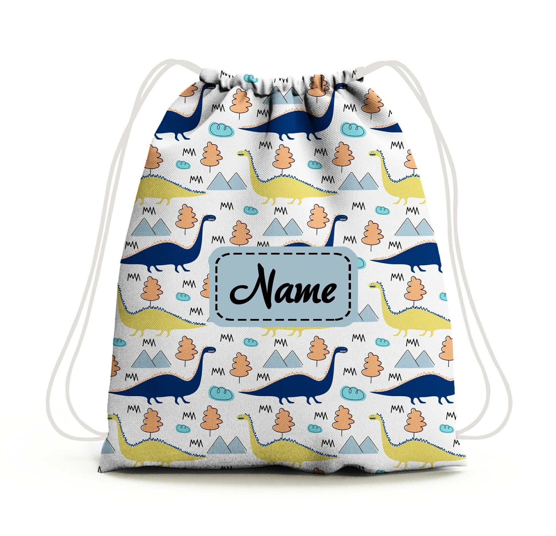 Baby of Mine Premium Waterproof Drawstring Backpack For Swimming Gym Yoga Tuition For 3-10 Years Girls And Boys - Jurassic Park Print