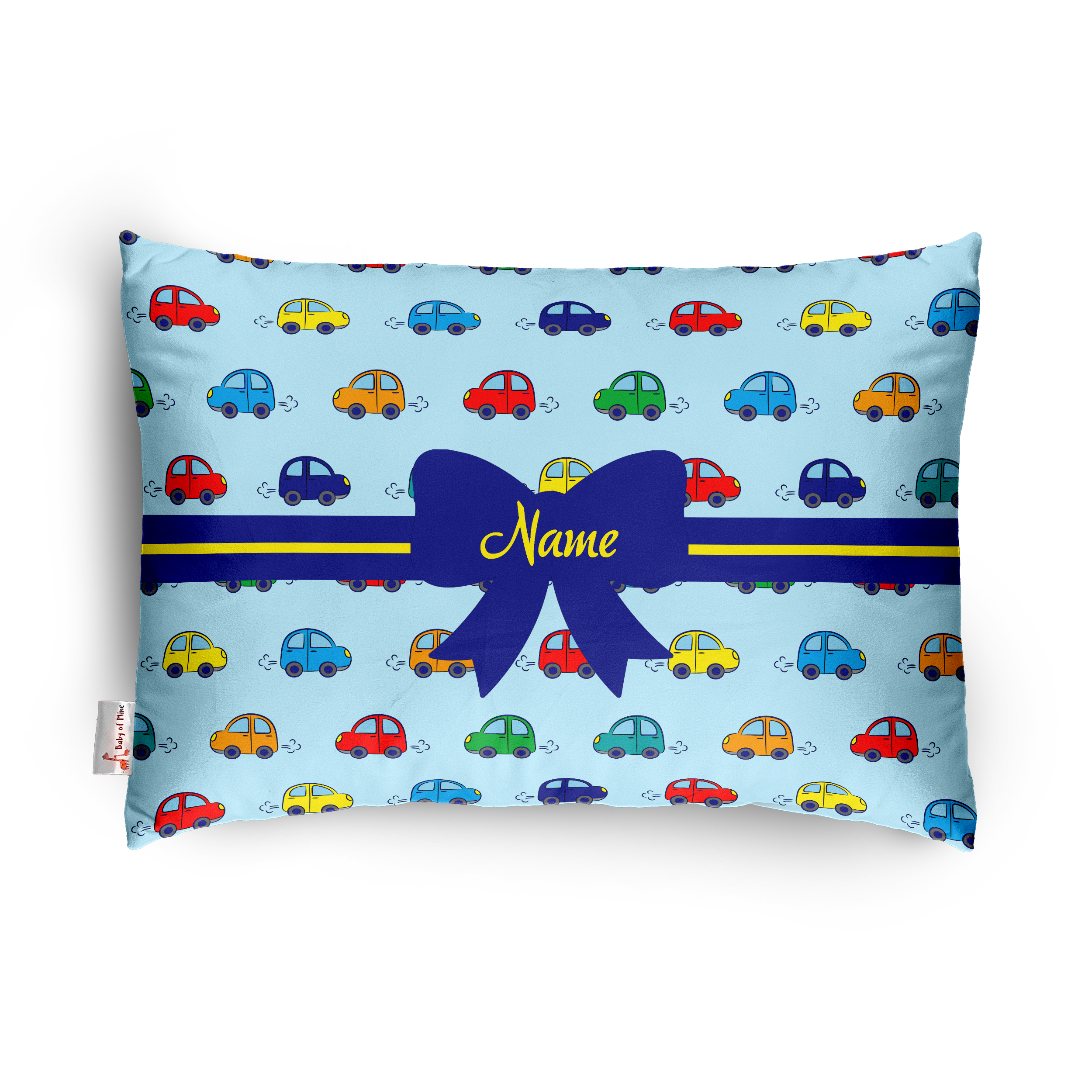 Baby of Mine Premium Baby Infant Pillow for Kids Age 1 Year To 5 Years - Imported Super Soft Fabric - Colourfull Cars Print
