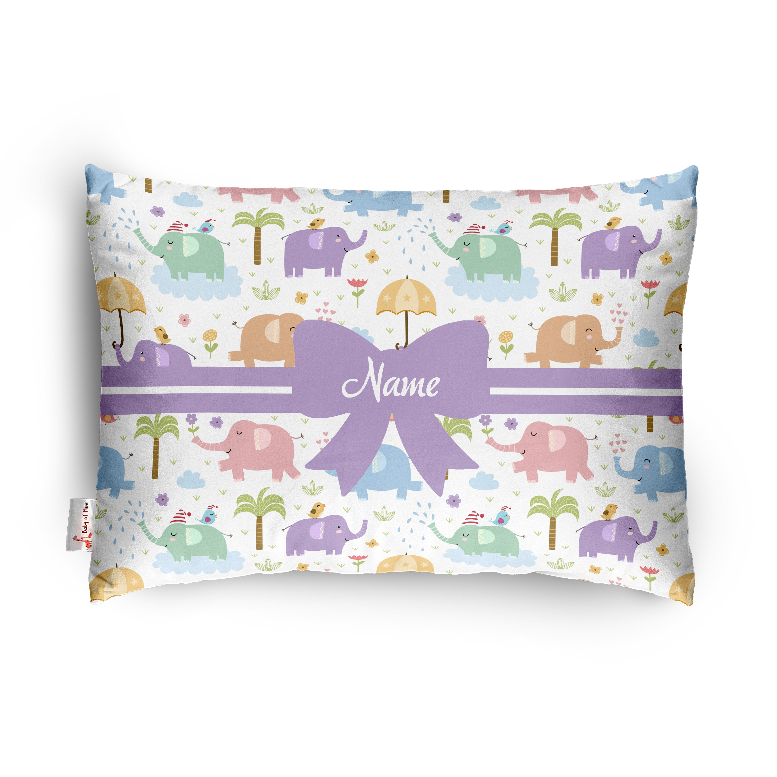 Baby of Mine Premium Baby Infant Pillow for Kids Age 1 Year To 5 Years - Imported Super Soft Fabric - Colourfull Elephant Print