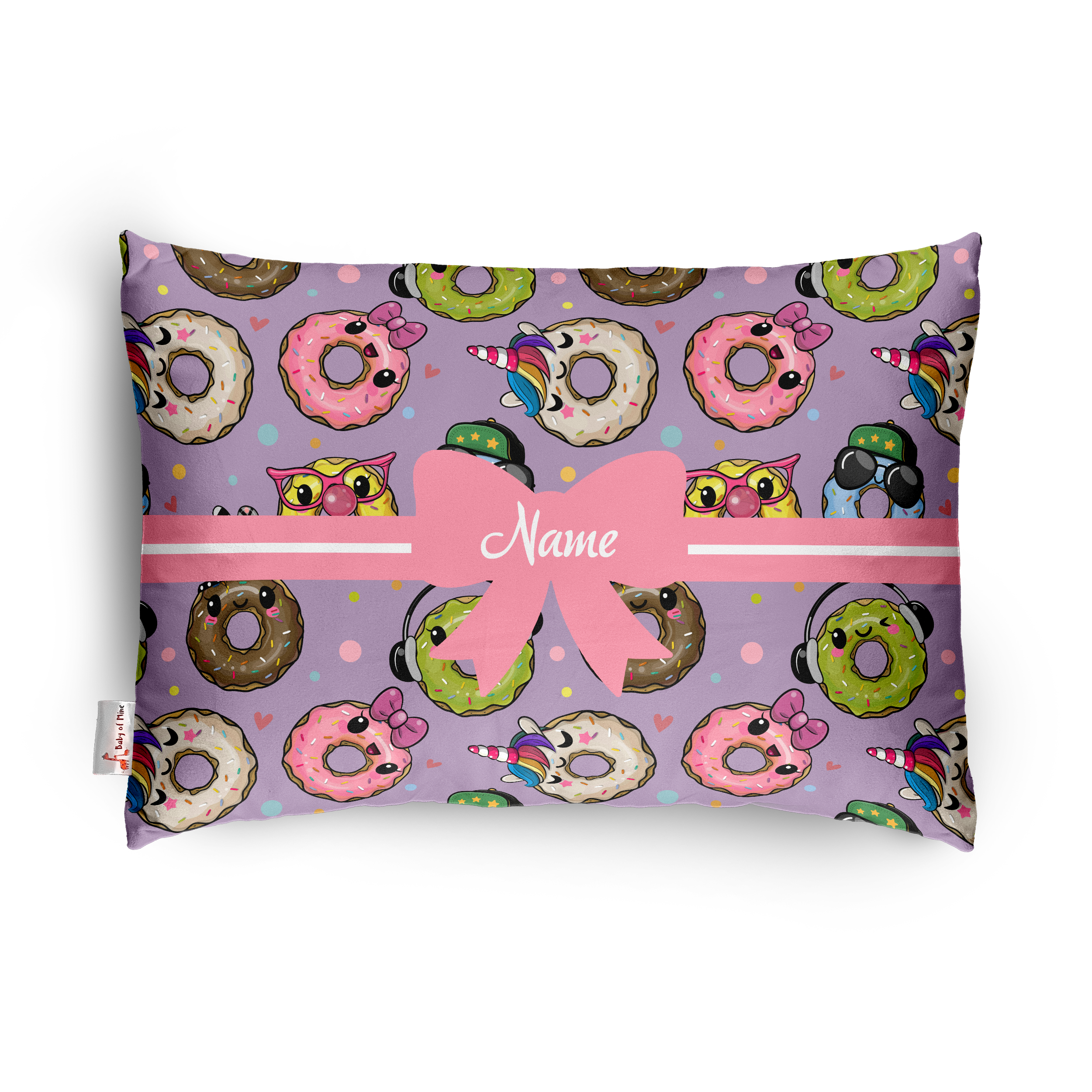 Baby of Mine Premium Baby Infant Pillow for Kids Age 1 Year To 5 Years - Imported Super Soft Fabric - Funky Donut Print