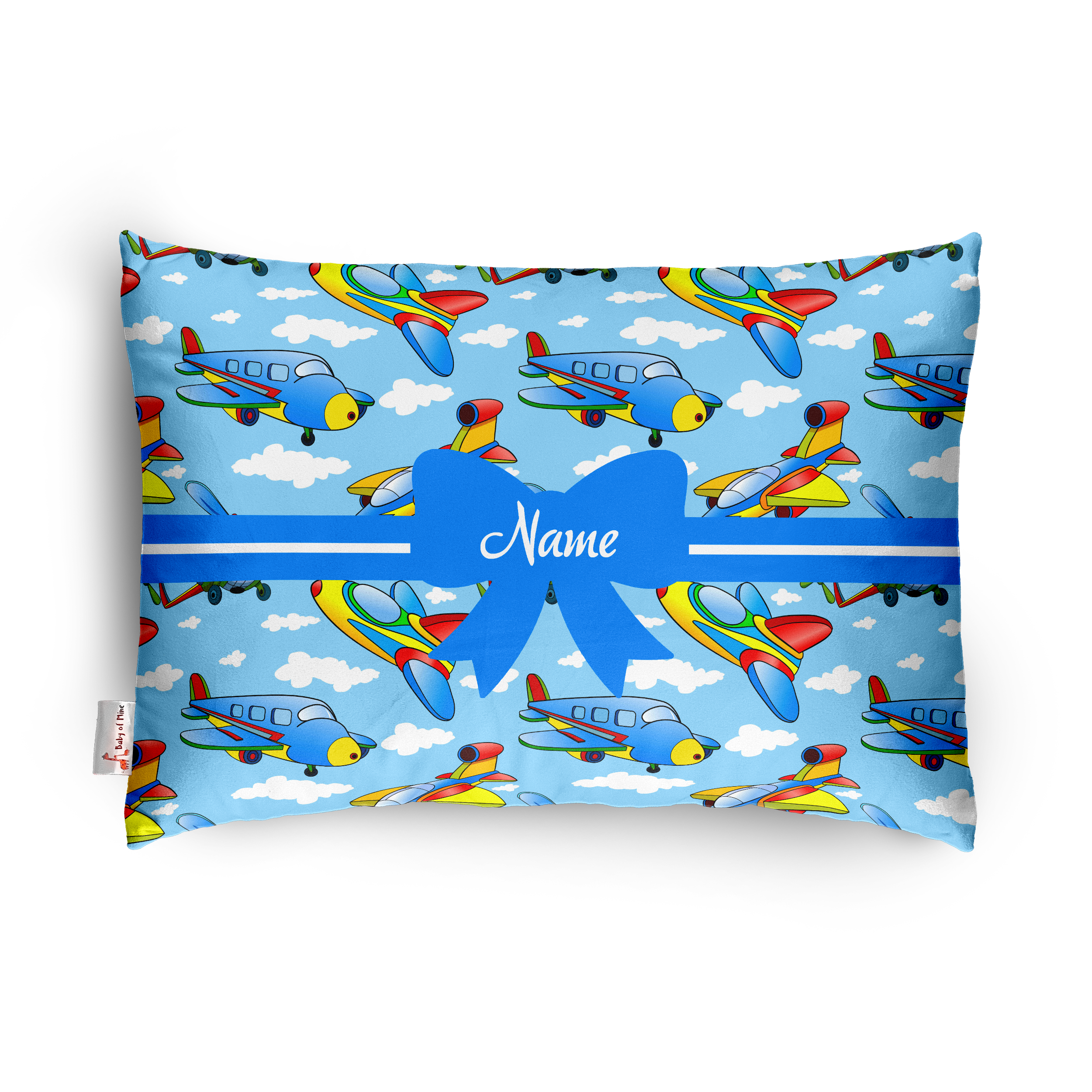 Baby of Mine Premium Baby Infant Pillow for Kids Age 1 Year To 5 Years - Imported Super Soft Fabric - Sky Planes Print