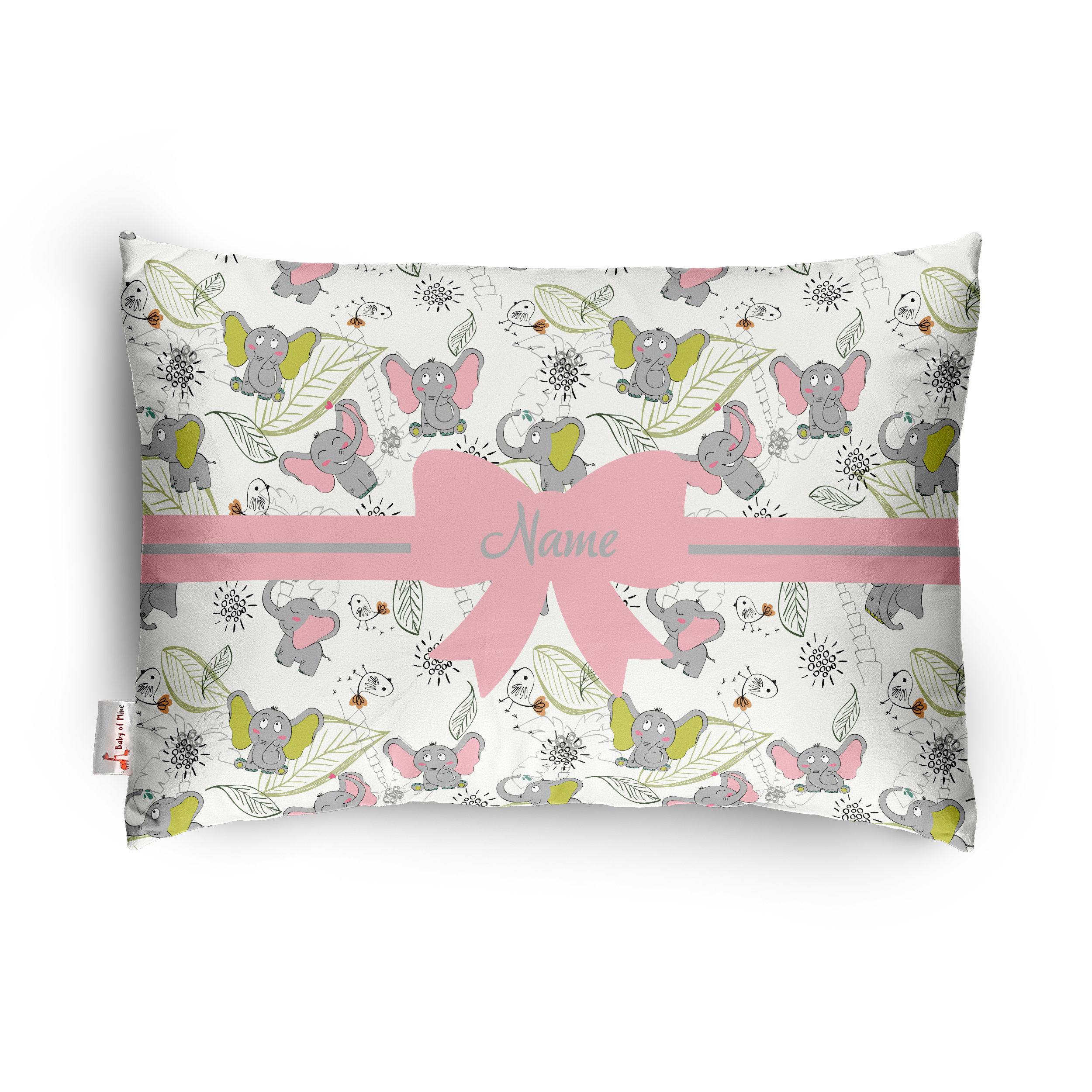 Baby of Mine Premium Baby Infant Pillow for Kids Age 1 Year To 5 Years - Imported Super Soft Fabric - Baby Elephant Print