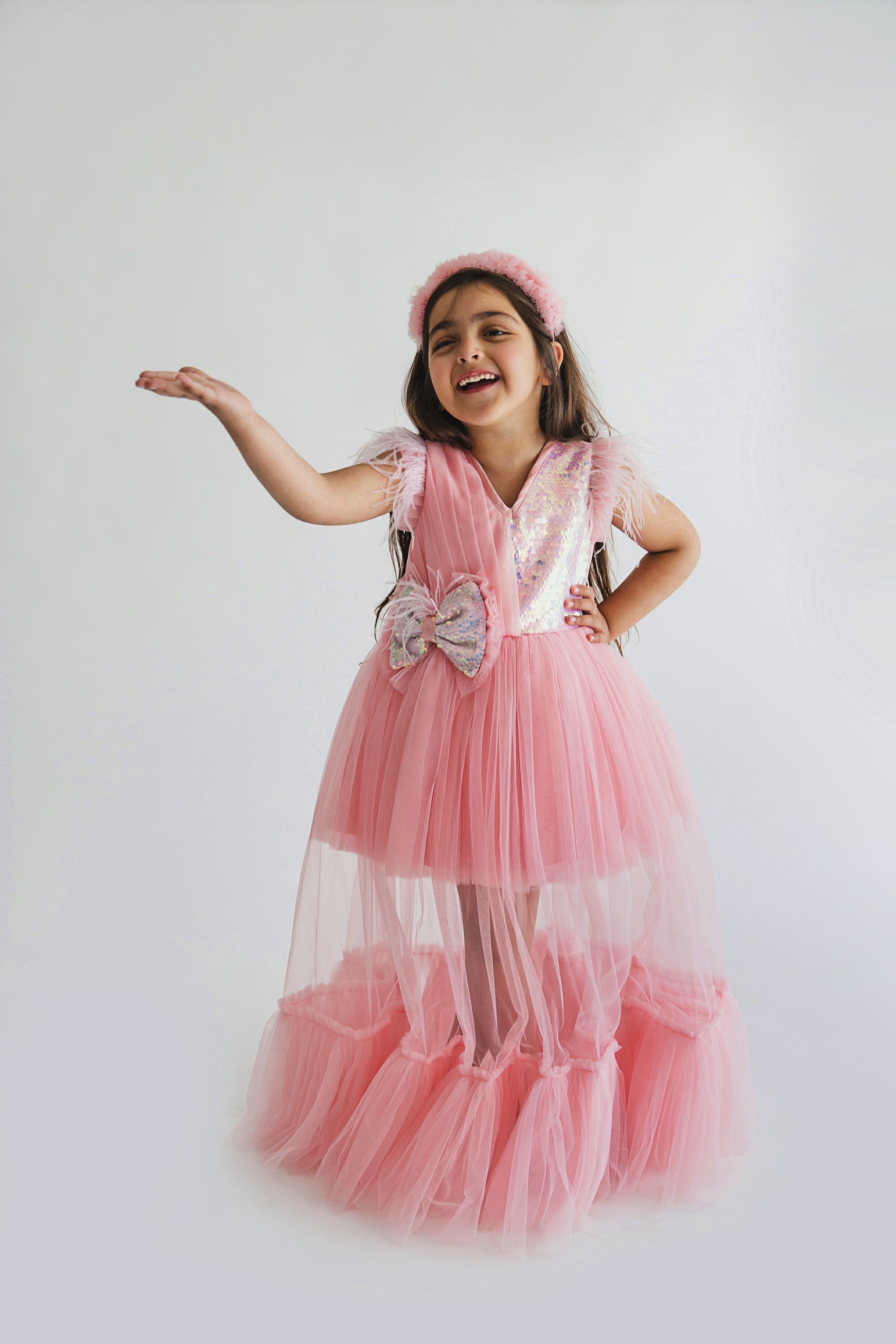 Peach Maisha Princess Gown