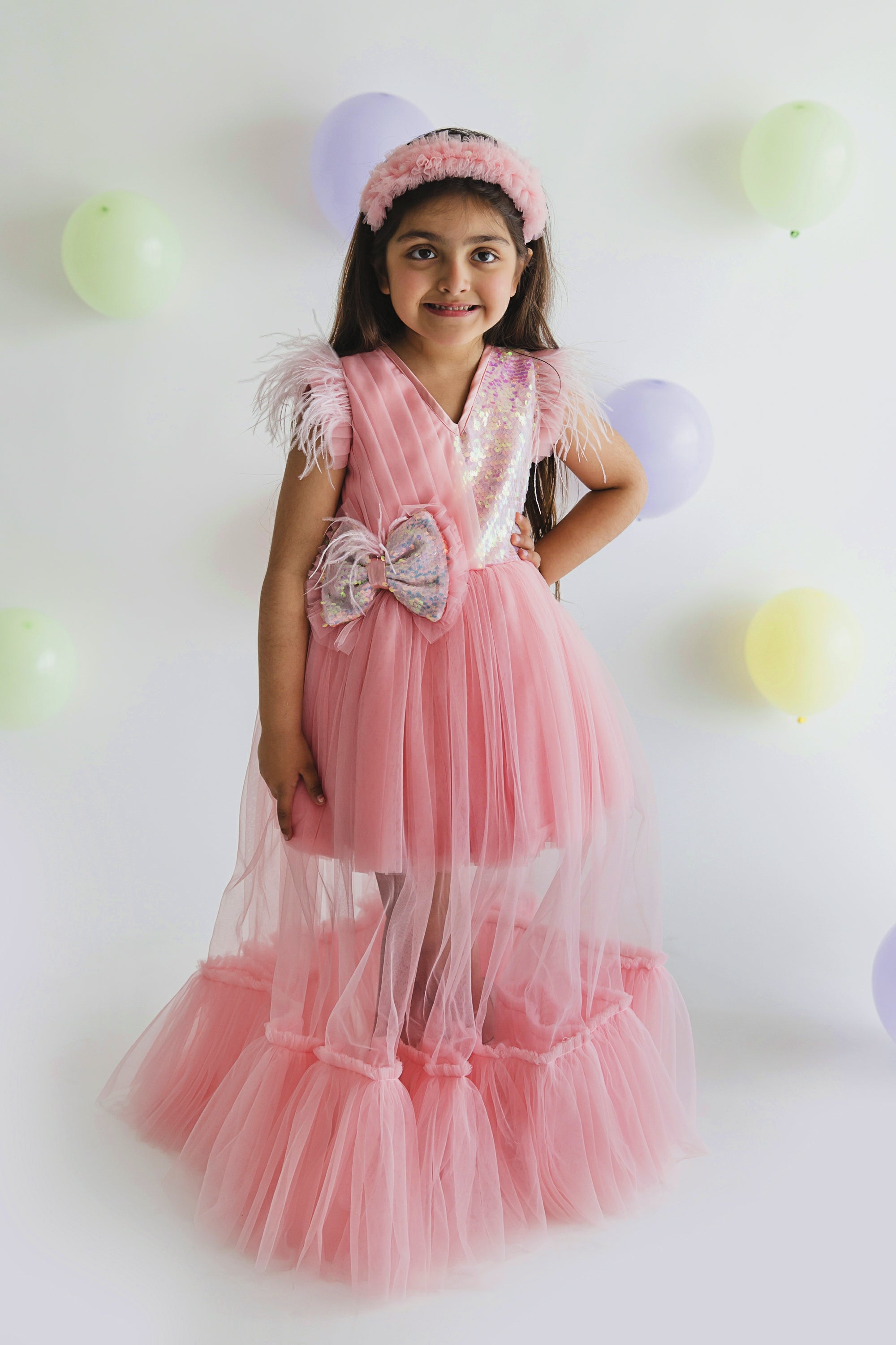 Peach Maisha Princess Gown