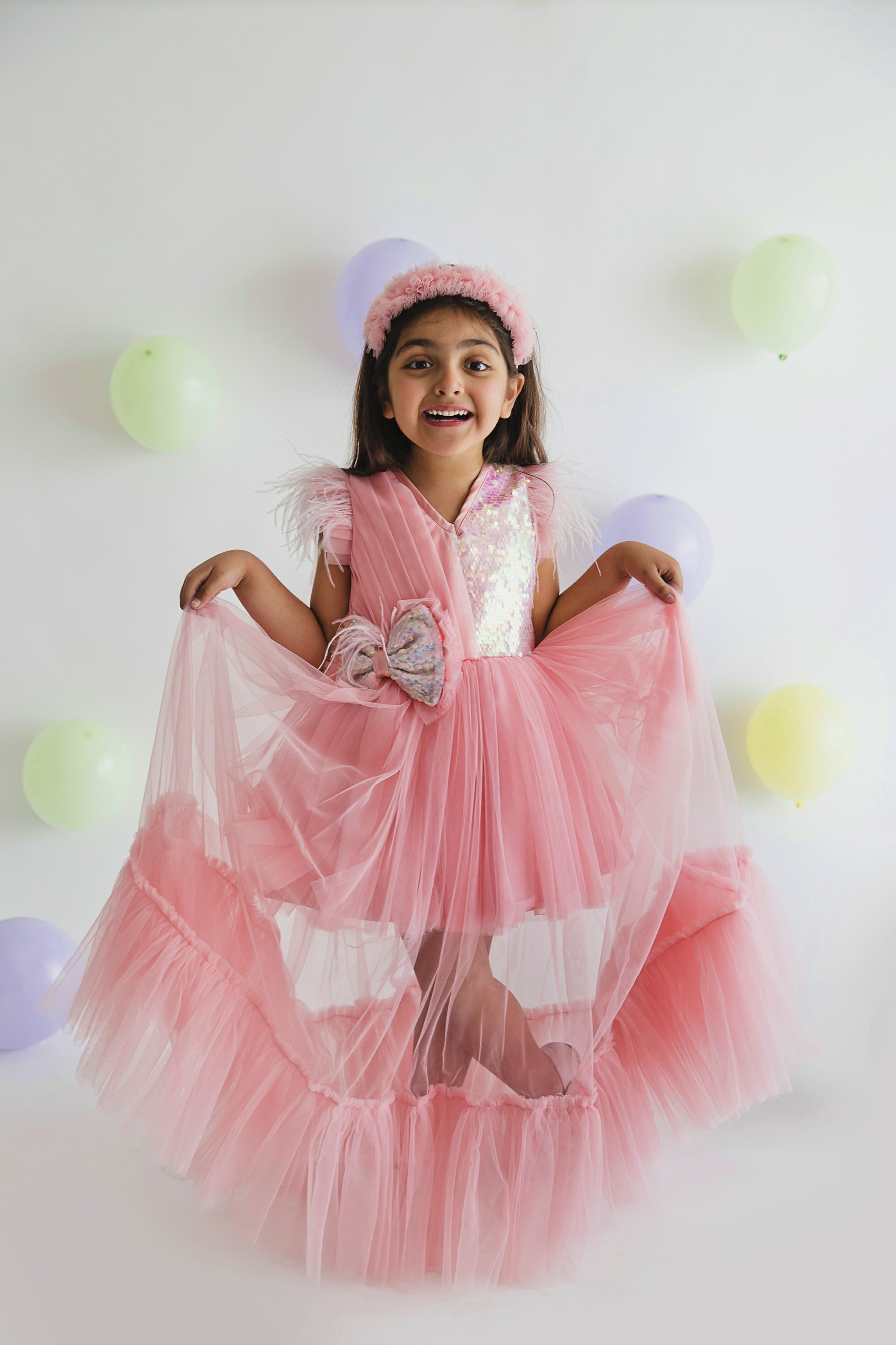 Peach Maisha Princess Gown