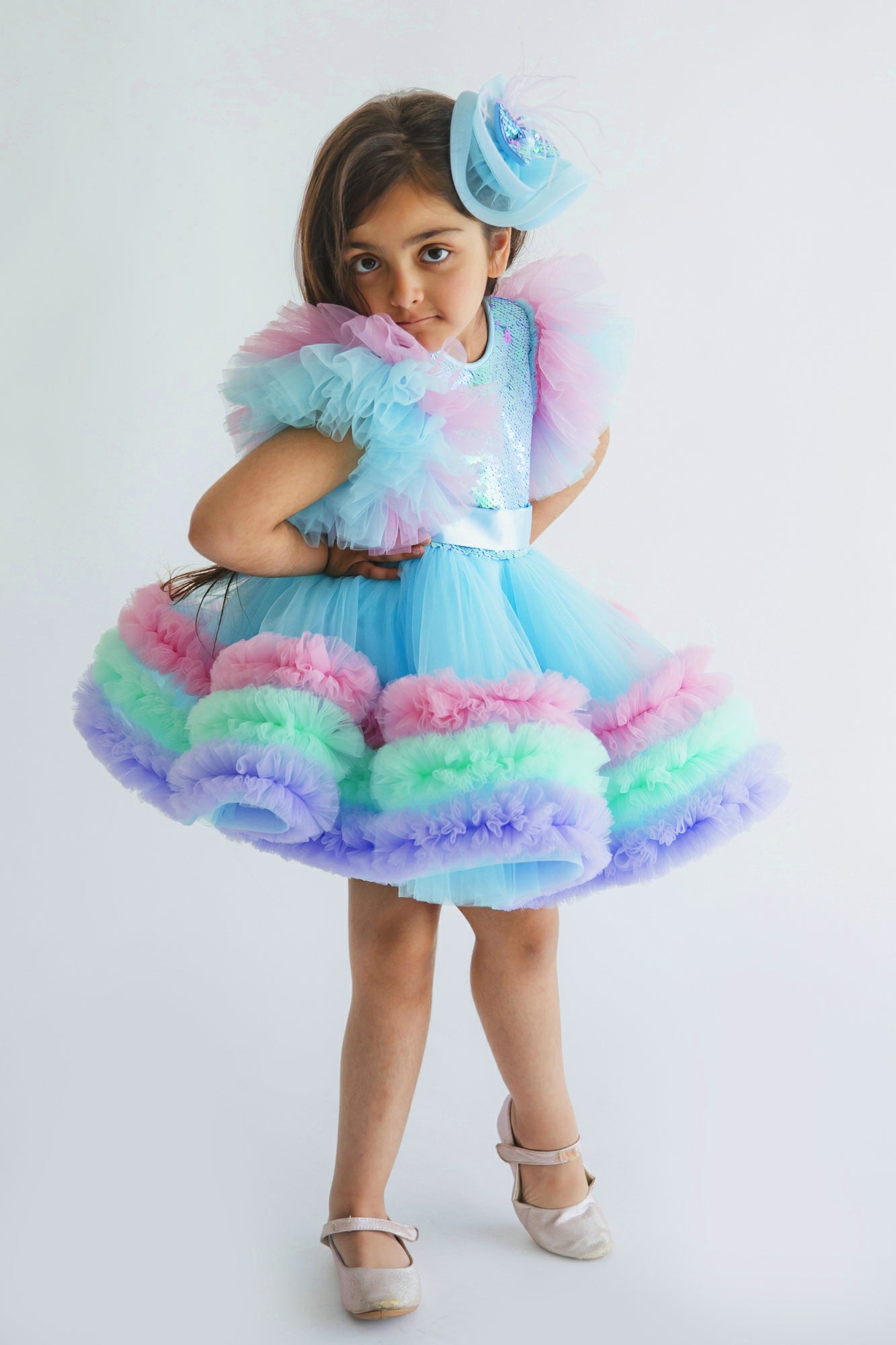 Zoe Sequins Multi Colour Dress