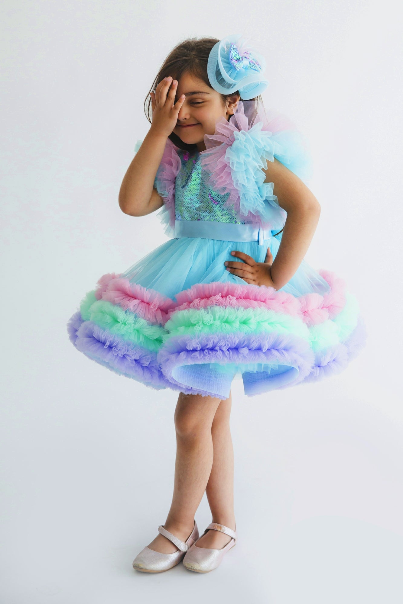 Zoe Sequins Multi Colour Dress