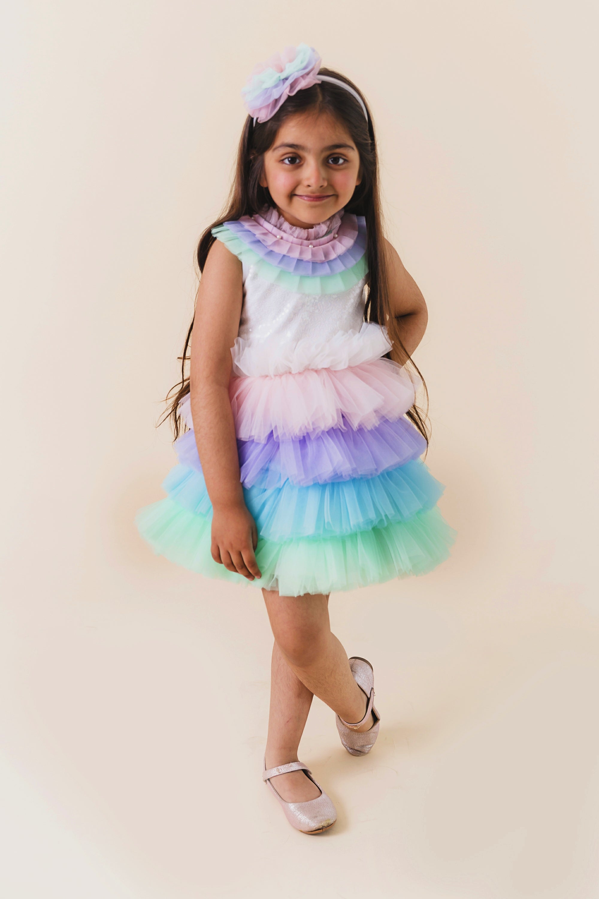 Rosy Unicorn Colour Dress