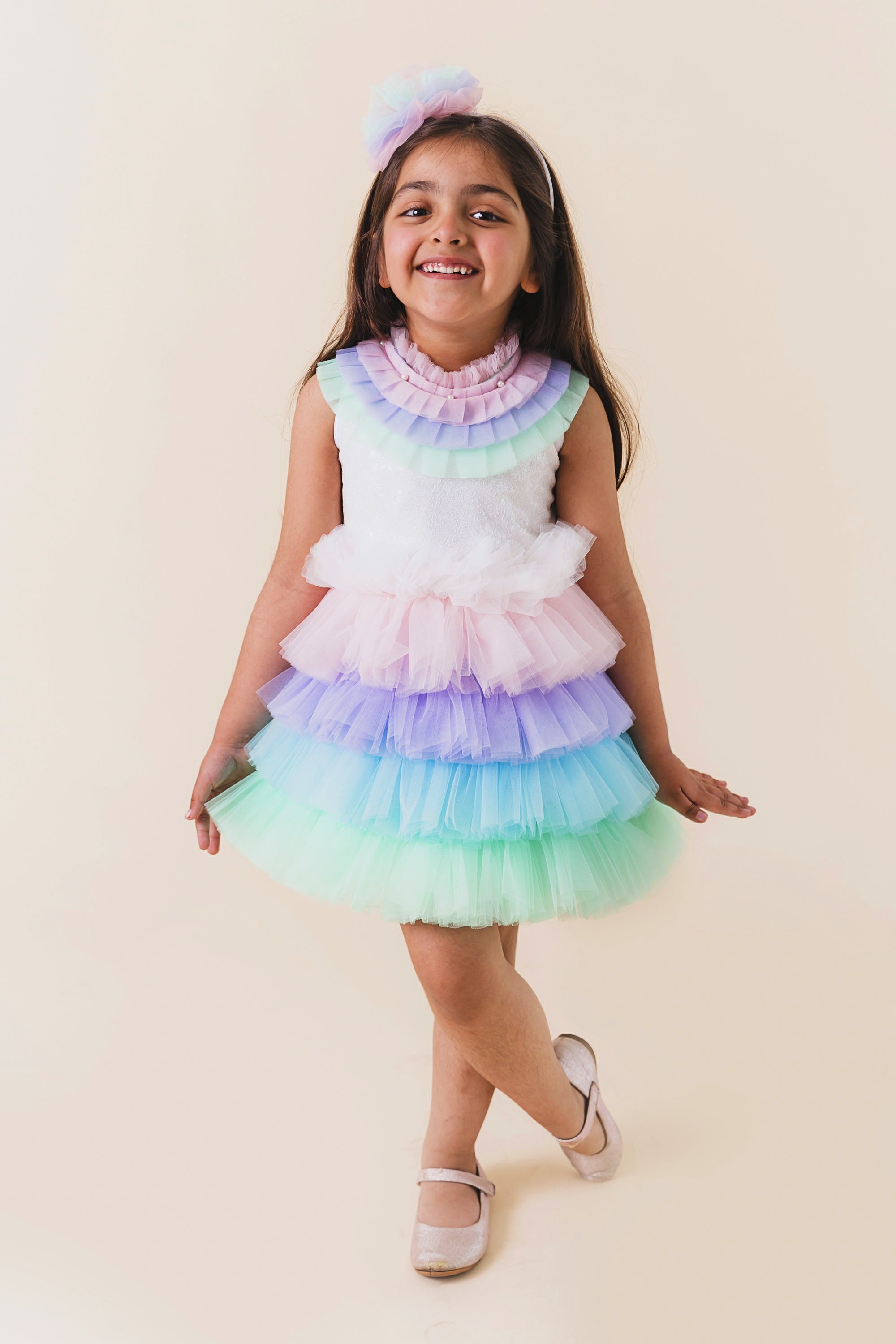 Rosy Unicorn Colour Dress