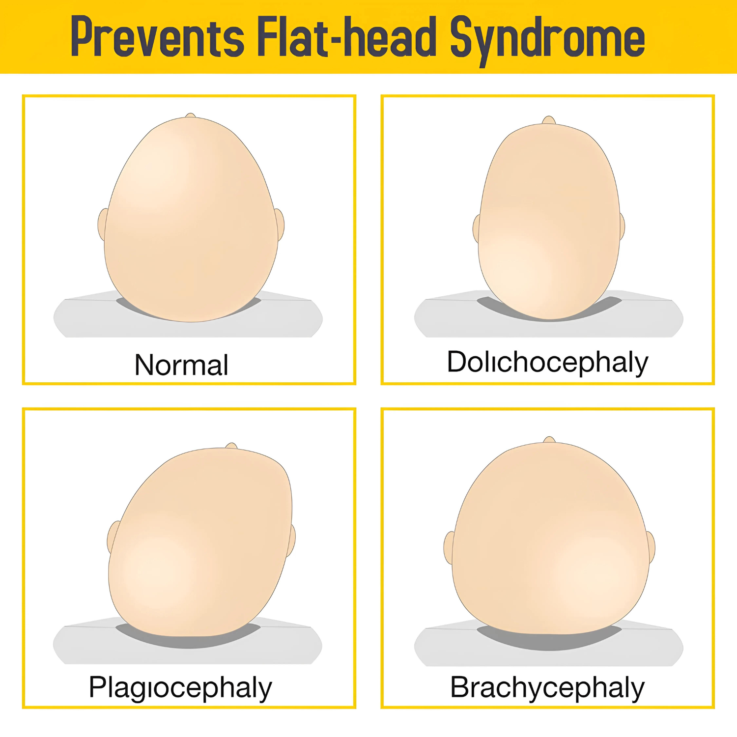 Baby of Mine Rai Mustard Seed Pillow for New Born Baby Round Head Shaping Pillow 0 to 12 Months Refillable Mustard Seed Pillow - Evil Eye