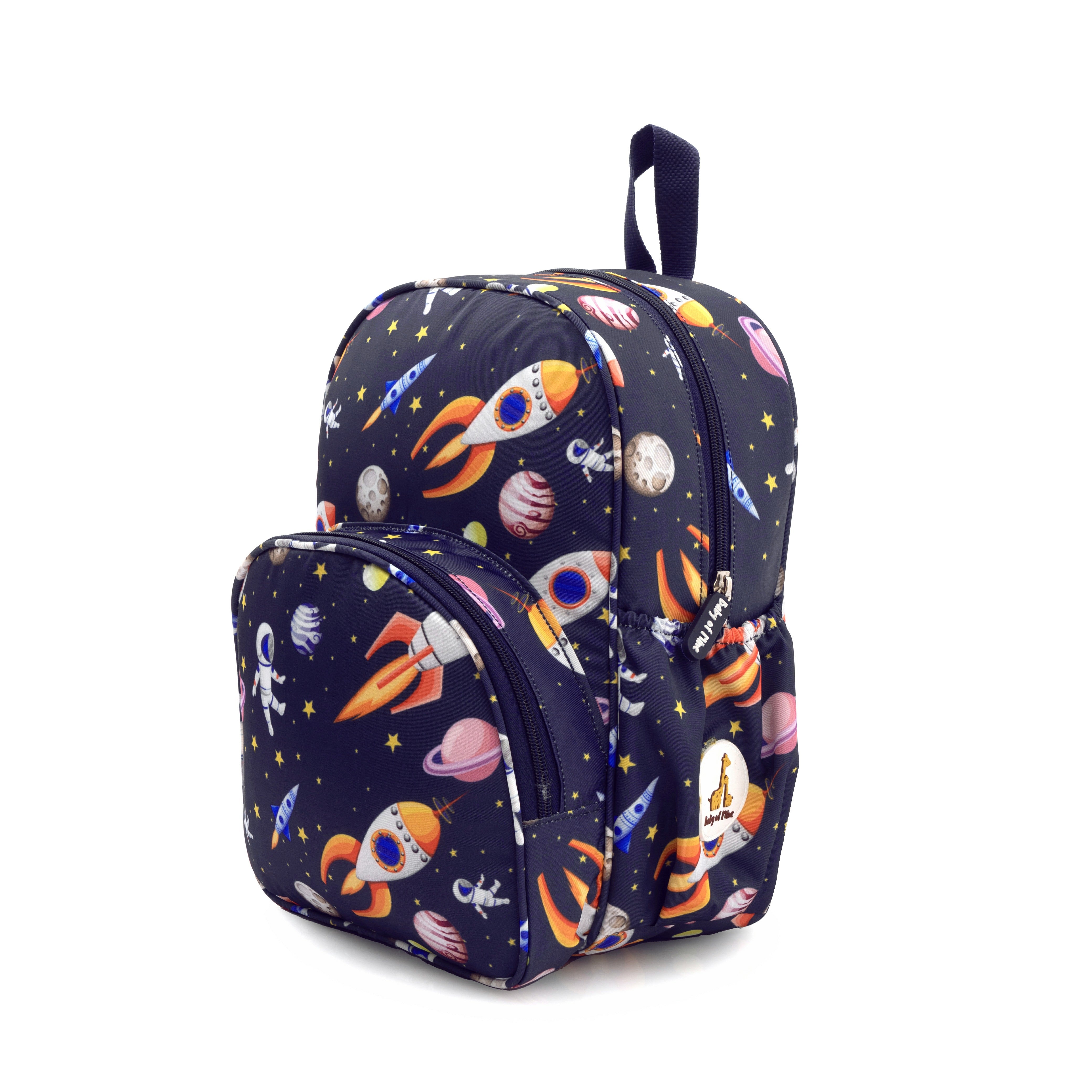 Baby of Mine Preschool Space Station Print School Bag for Kids (2-5 Years) | Trendy Backpack for Boys & Girls | Ideal for Preschool, Nursery, Kindergarten, School, Picnic, and Travel | 13-Inch, 15L