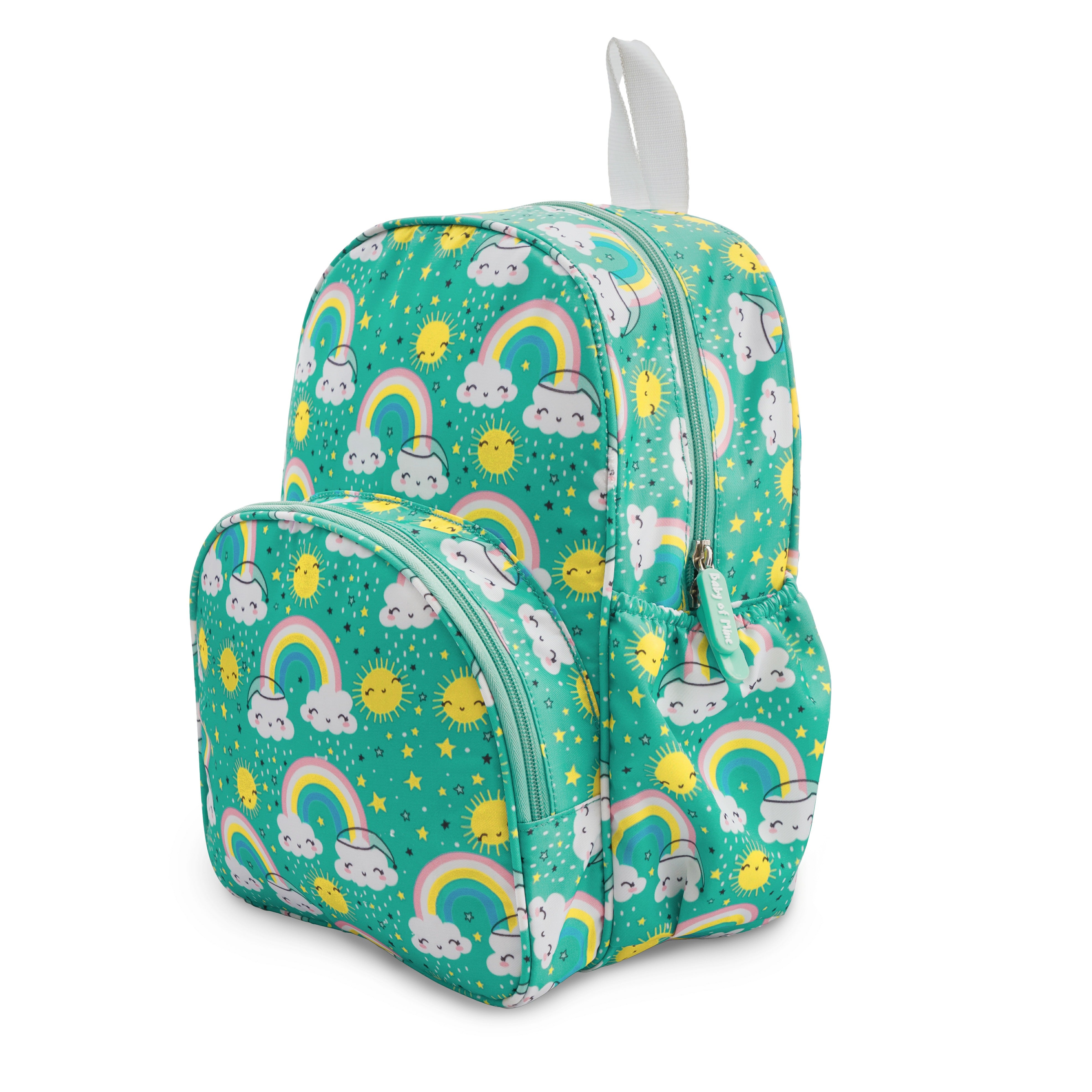 Baby of Mine Preschool Rainbow Print School Bag for Kids (2-5 Years) | Trendy Backpack for Boys & Girls | Ideal for Preschool, Nursery, Kindergarten, School, Picnic, and Travel | 13-Inch, 15L